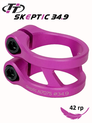 Зажим TechTeam Skeptic 34.9mm HIC Pink